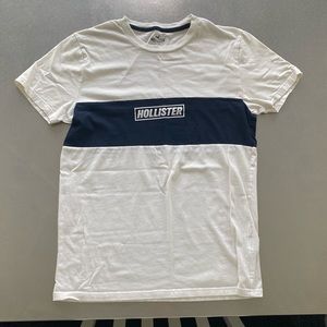Hollister Tee Shirt Size Small Navy and White